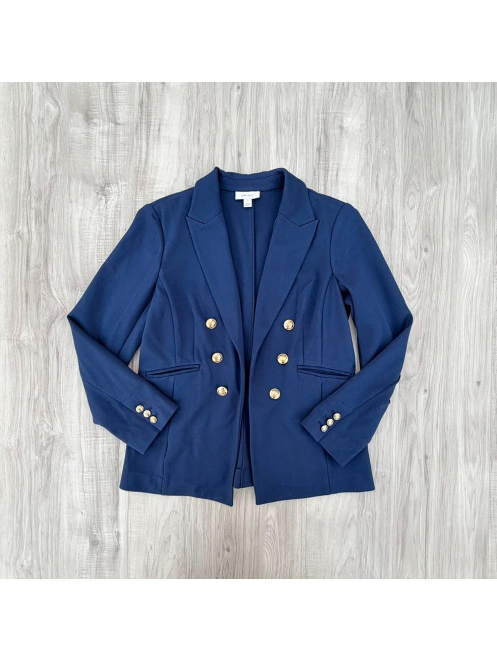 On 34th Navy Open Front Blazer